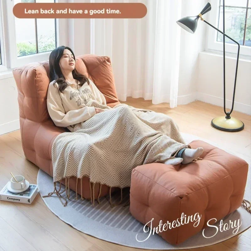 Household Goods Wash-free Technology Cloth Lazy Sofa Chair Tatami Lounge Chair Bean Bag Seat Single Leisure Chair