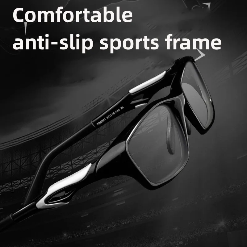 FIRADA Fashion Myopia Eyewear Retro Square TR90 Basketball Sports Eyeglasses Optical Prescription Glasses Frame For Men TR8021