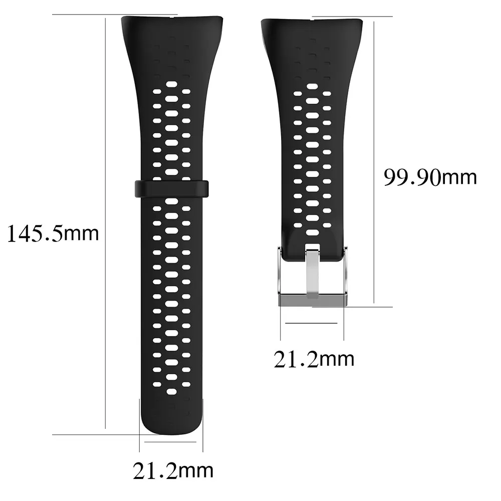 Silicone Breathable Watchband For Polar M400 M430 Smart Watch Wristband Bracelet Strap Replacement For M400 M430 GPS Bracelet