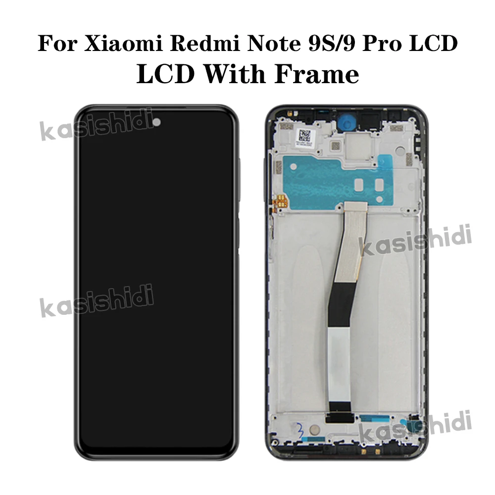 AAA+ For Xiaomi Redmi Note 9S Display For Redmi Note 9 Pro LCD Touch Screen Digitizer Replacement Parts M2003J6A1G M2003J6B2G