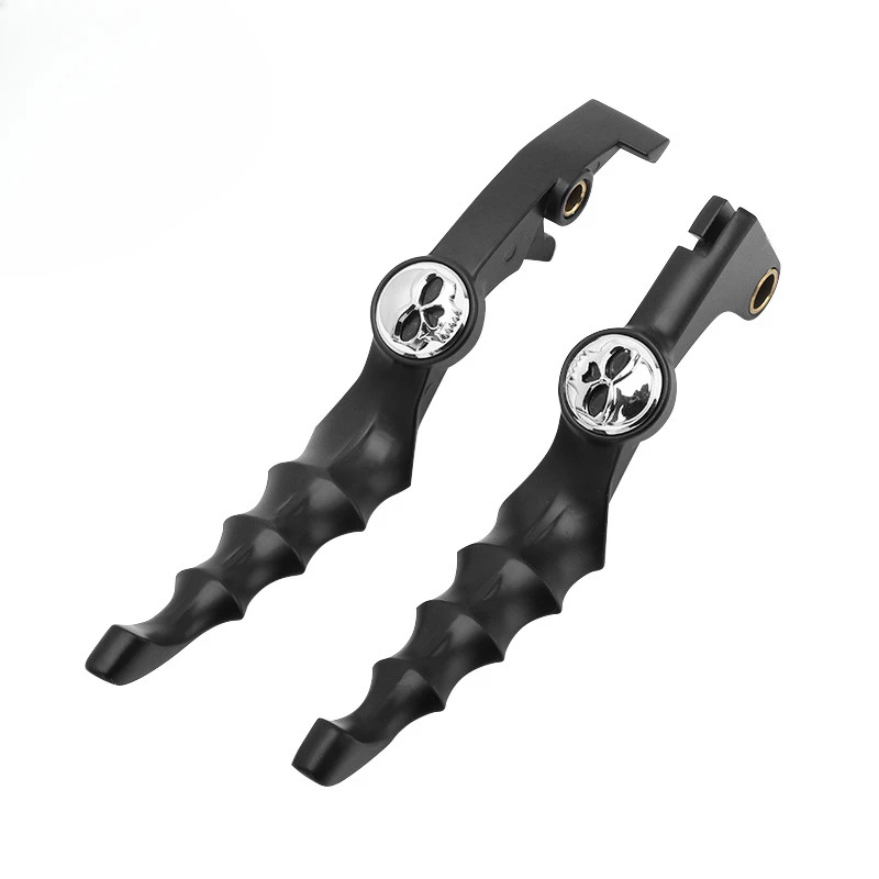 Suitable for Motorcycle Accessories V16 Modification, Universal Black and White Clutch Horn Handle Pull Rod