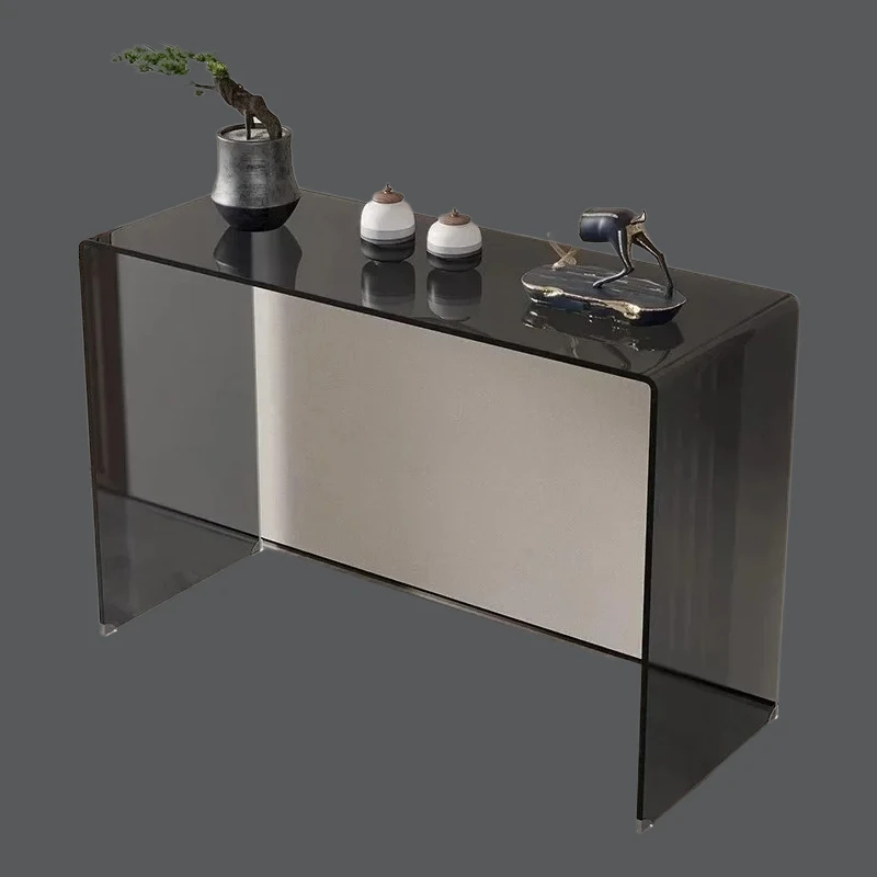 hot sale Acrylic Console Tables for Office Transparent Extremely Narrow Table Unique Creative Living Room
