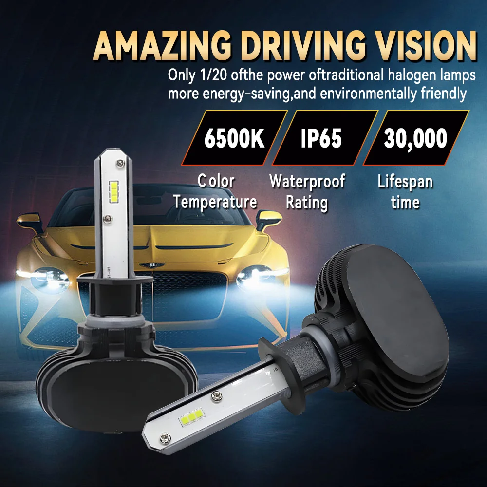 

S1 Strobe 60W Bulb Car Headlight H4 H7 LED Car Headlight Lamp Car Fog Light H8 H9 H11 9005 9006 LED Foglight Bulb ﻿