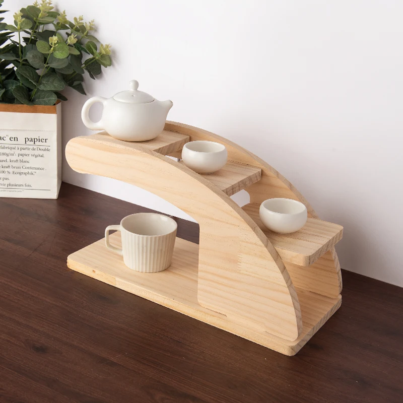 Table shelf pine desktop finishing and storage multi-layer small household simple multi-functional display stand