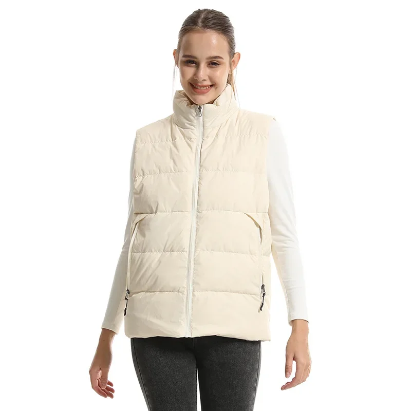 

New Cross-Border Intelligent Heated Down Vest Unisex Electric Warm Cold-Proof Waistcoat
