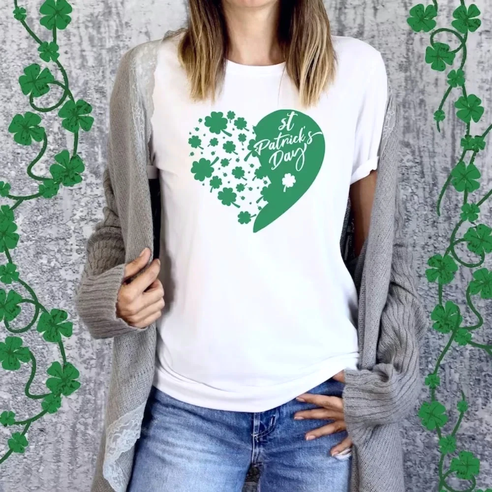 3.17 Happy St. Patrick’s Day Women T Shirt Carnival Ireland Festival Green Tee Summer Short Sleeve Harajuku Unisex Y2k New Shirt