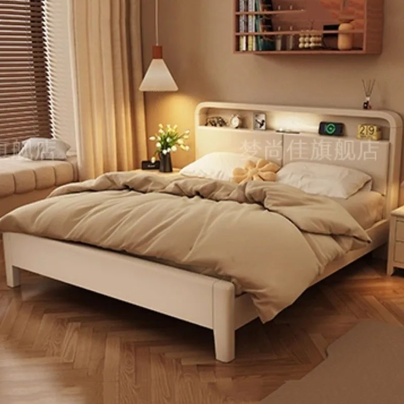 Wooden Girls Bed Baby Double Bedroom Mobile Princess Sleeping Design Children Bed Luxury Letto Matrimoniale Trendy Furniture