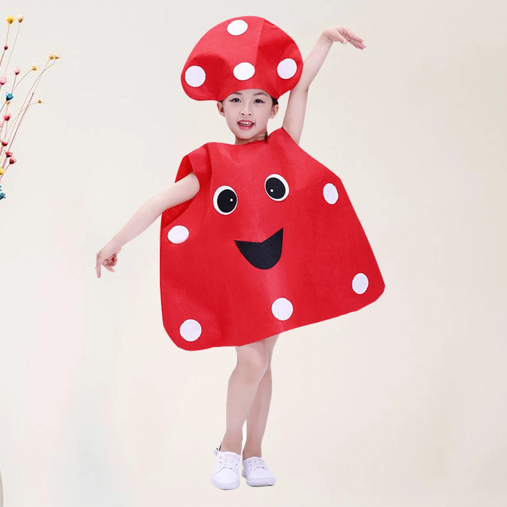 

Kids Fruit Costume Children Vegetable Cosplay Halloween Performance Prop Comfortable Wear Easy Clean Storage Christmas Present