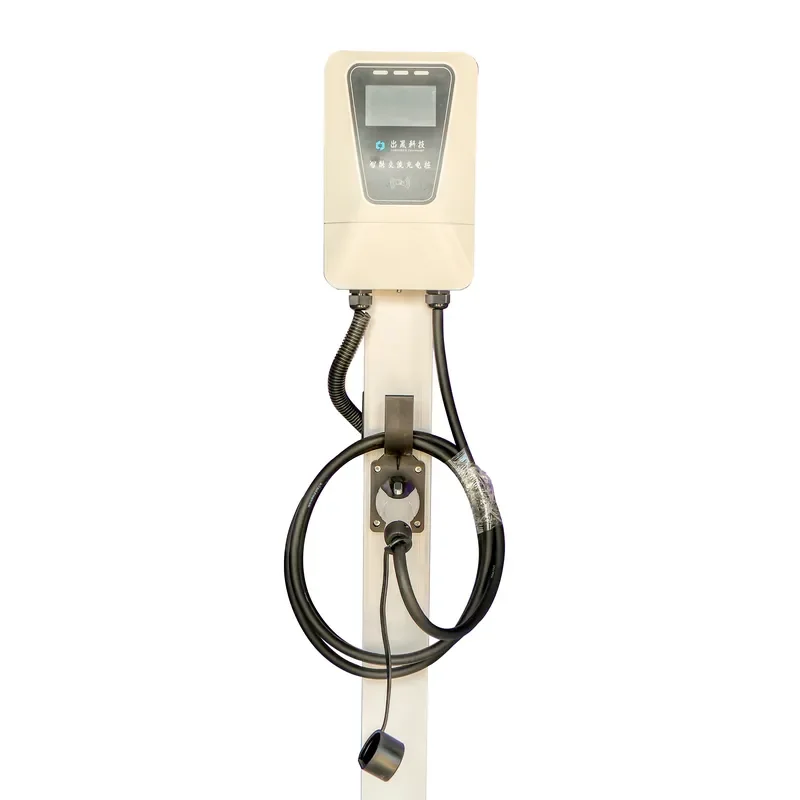 7kw AC New Energy Vehicle EV Charger 220v Car Column Floor-Mounted 220v Input Station with Charging Pile