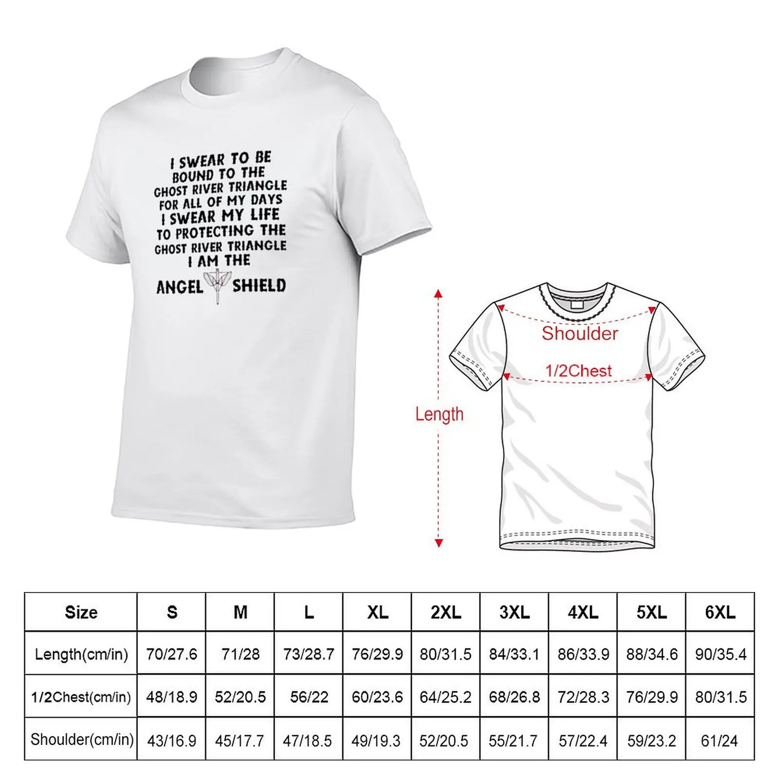 Wynonna Earp Angel Shield T-Shirt Casual Basic Short Sleeve T-Shirt