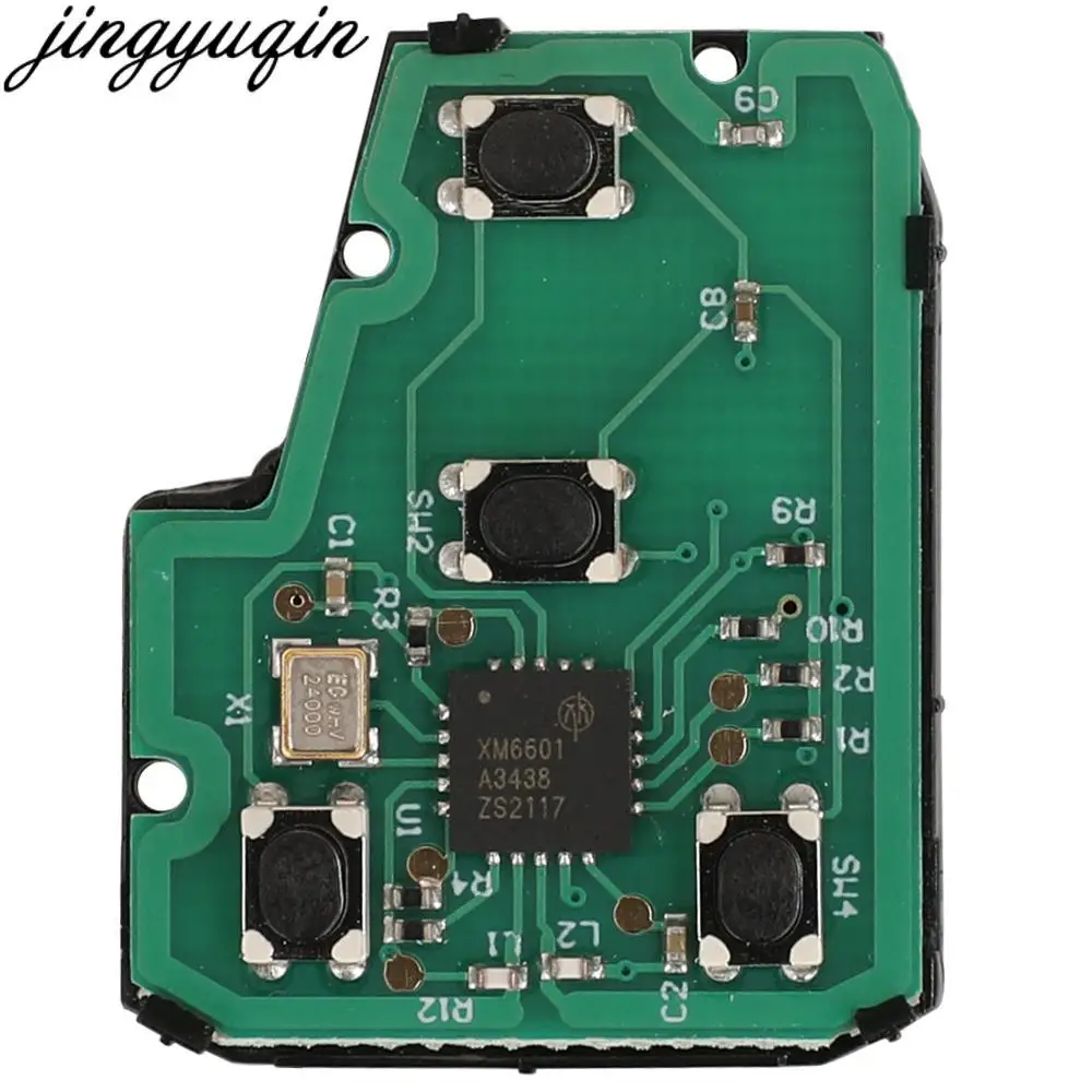

Jingyuqin 3 шт. 4BTN дистанционный Автомобильный ключ Внутренний сердечник 314 МГц брикет для Toyota Camry Corolla RAV4 Prius Prado VIOS Innova автозапчасти