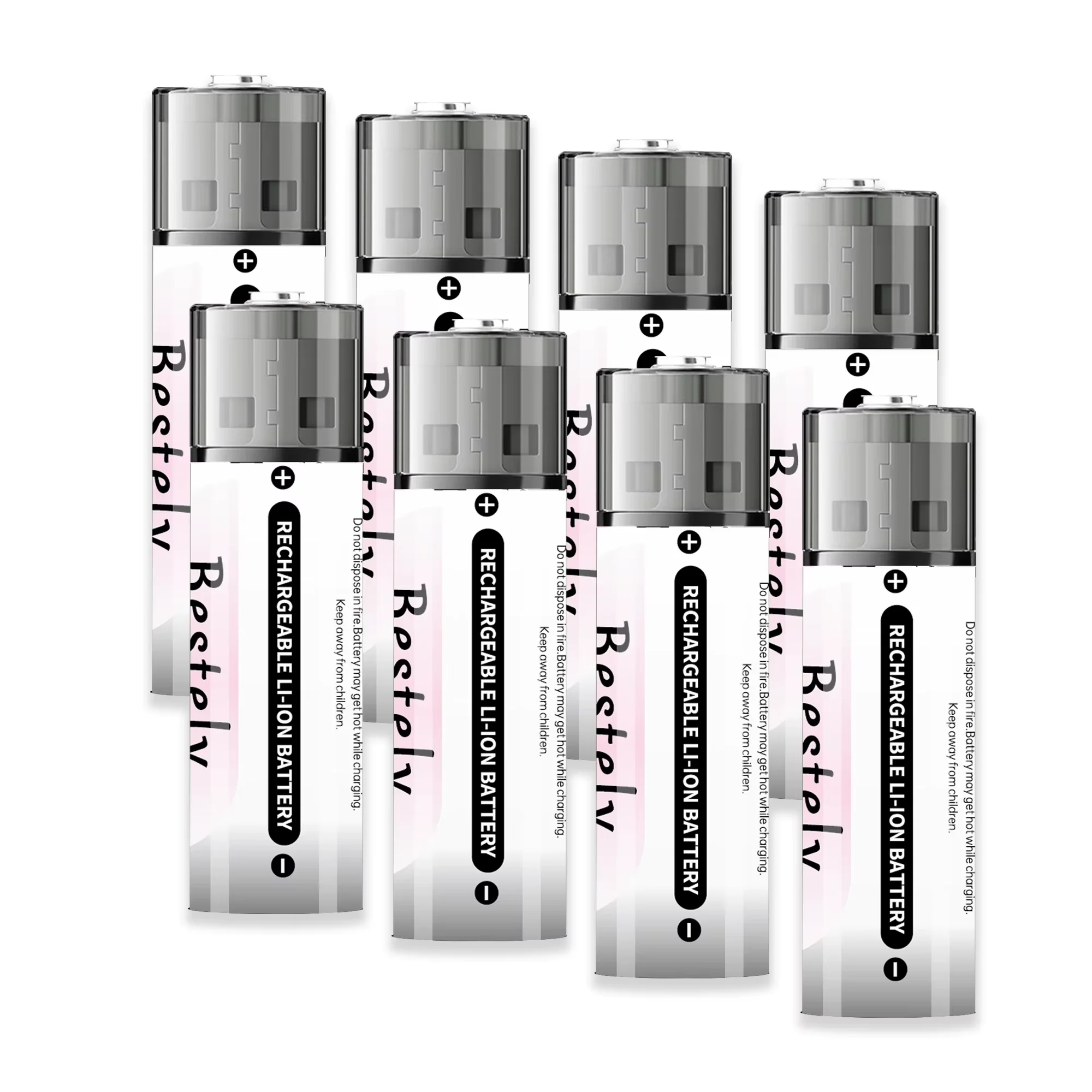 New 1.5V AA 5800mAh+AAA 3600mAh Lithium rechargeable Battery,USB Fast Charging Li-ion Battery , 2000 Cycles with USB- C Cable