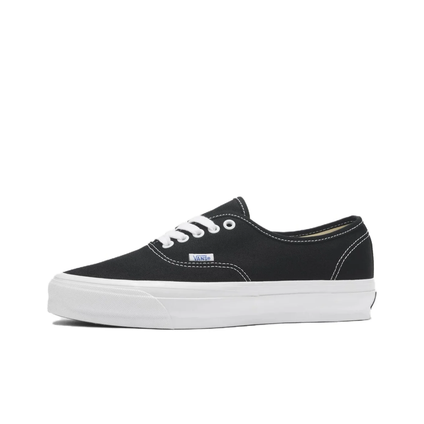 vans-lx-authentic-reissue-44-scarpe-da-skateboard-basse-in-tela-unisex-nero-bianco-vn000cqaba2