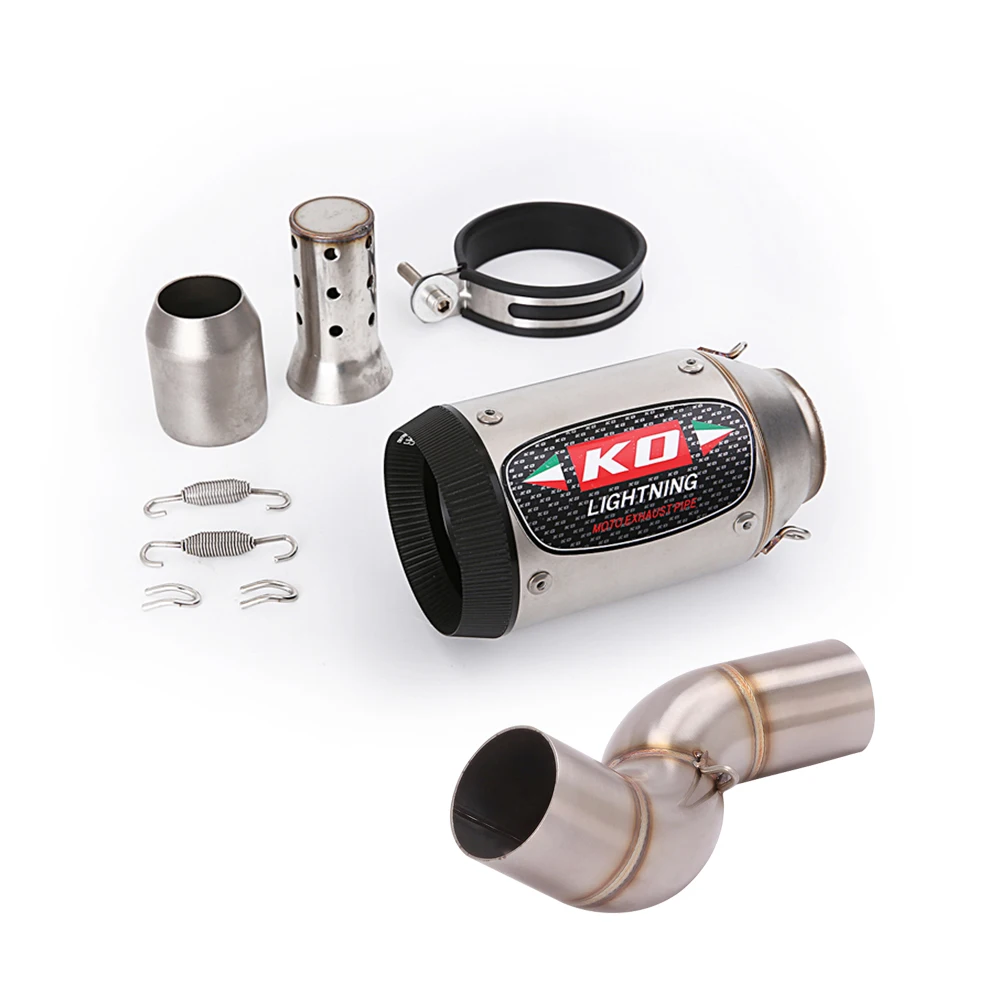 

Slip On For Kawasaki Z900 2020-2023 Motorcycle Exhaust Escape Systems Middle Link Pipe With DB Killer Stainless Steel