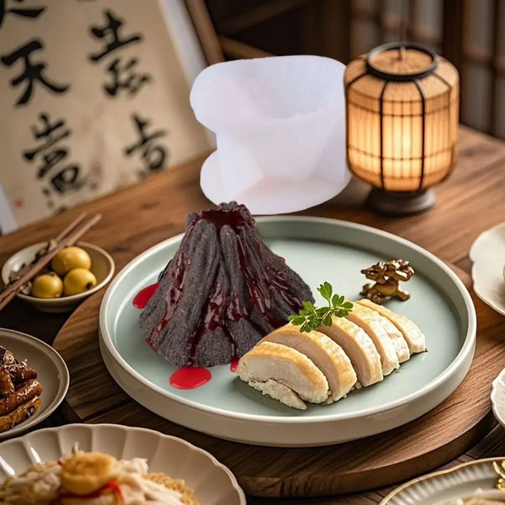 دائم أنيق ثلاثية الأبعاد بركان قالب من السيليكون لتقوم بها بنفسك الحرف اليدوية رائحة الجص شمعة قوالب مضحك الايبوكسي قالب هدايا عيد