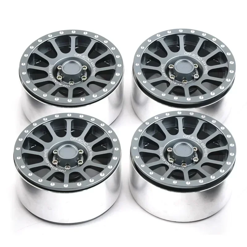 

4Pcs 2.6 Inch Metal Beadlock Wheel Rim 135mm Rubber Tire Tyre for 1/10 RC Crawler Car Axial SCX10 Wraith RR10 Capra