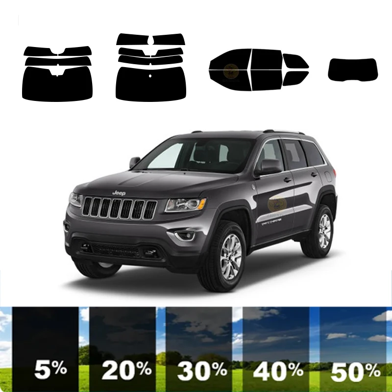 

precut Removable Window Tint Film For Car 100% UVR 5%-70%VLT Heat Insulation Carbon ﻿For JEEP GRAND CHEROKEE 4 DR SUV 2011-2013