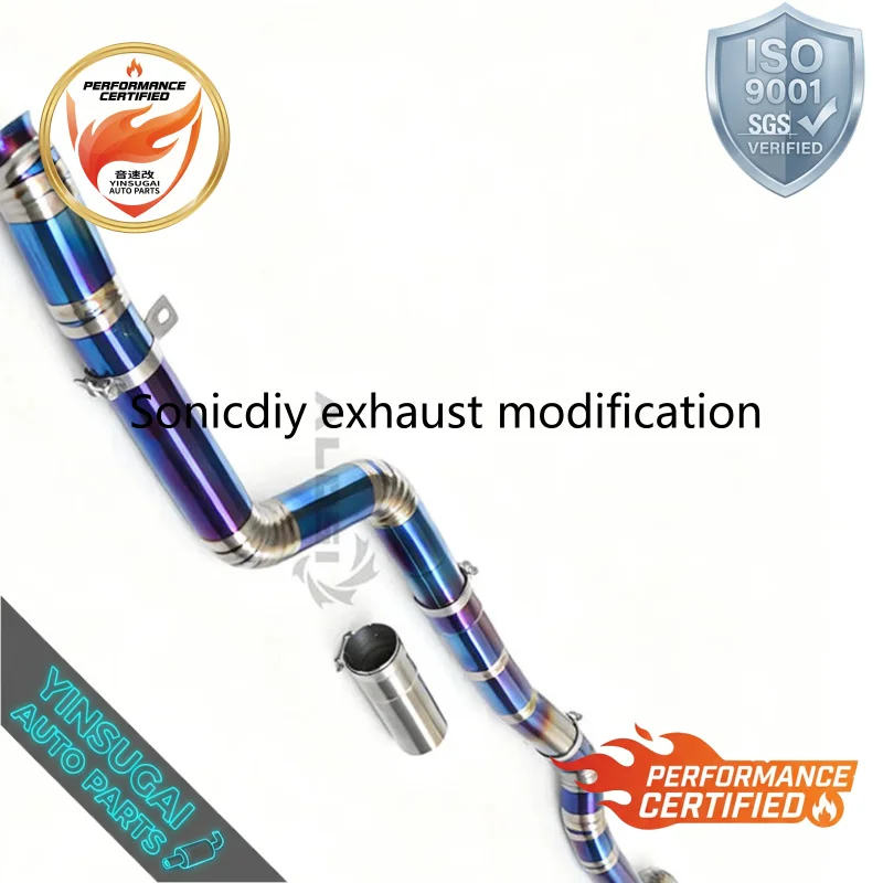 Sonicdiy OEM Titanium Catback Exhaust For BMW M440i G22 B58 3.0T 2020-2025 SS304 Enhanced Racing Sound