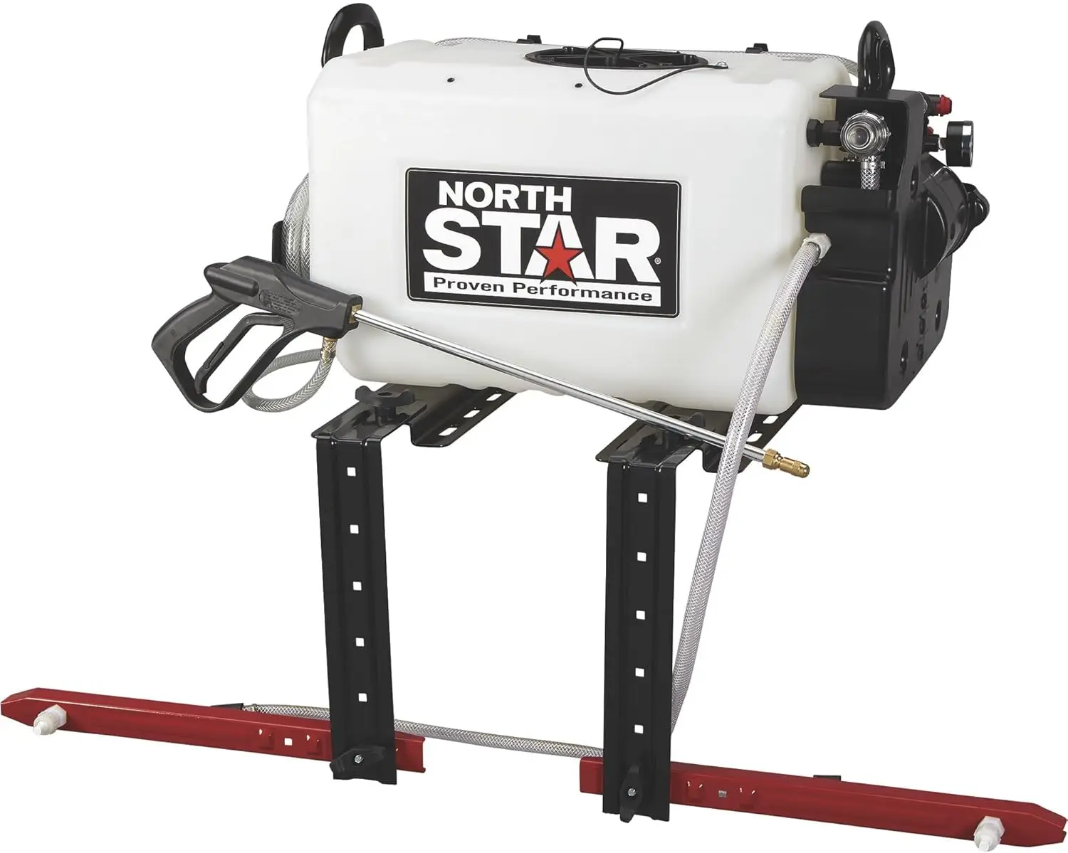 

ATV Broadcast and Spot Sprayer with 2-Nozzle Boom- 16-Gallon Capacity, 2.2 GPM, 12 Volts