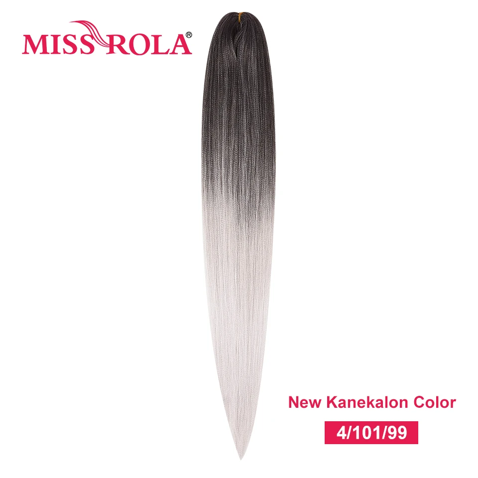 Miss Rola Synthetische 30 Inch 100g Kanekalon Haar Vlecht Yaki Recht Pre Uitgerekt Roze Groothandel Bulk Haarverlenging Jumbo Vlecht