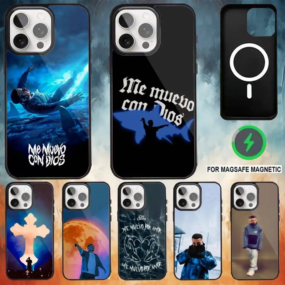 

Cruz Cafune Me Muevo Con Dios Phone Case For iPhone17,16,15,14,13,12,11 Plus,Pro Max Magnetic For Magsafe Wireless Charging