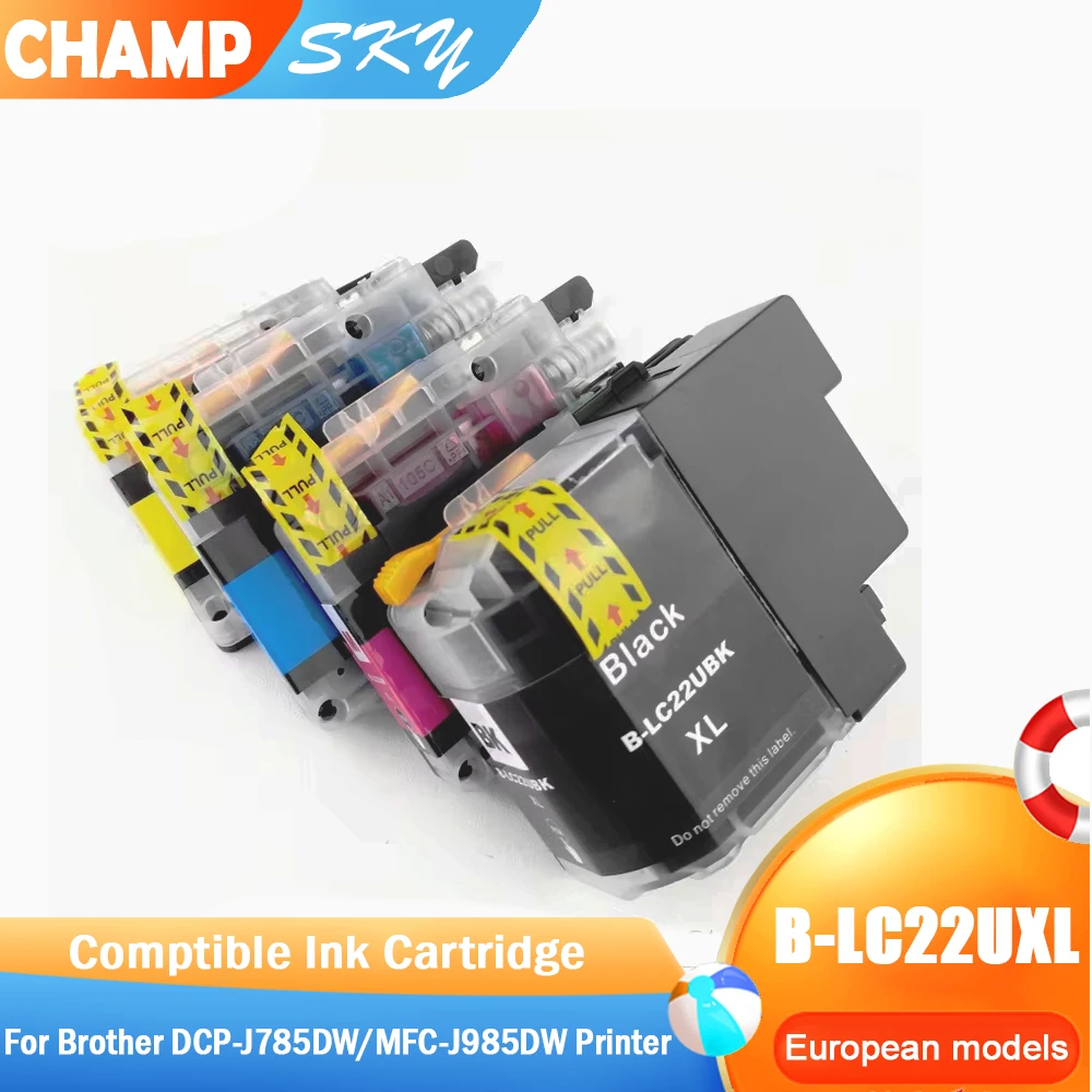 

Совместимый картридж для LC22U LC22UXL LC-22u для принтера Brother DCP-J785DW MFC-J985DW. Объем XL