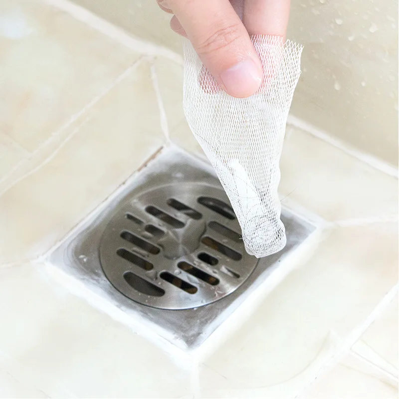 100 Pieces of Floor Drain Filter Disposable Filter for Bathroom Toilet Kitchen Sewer Sink Floor Drain Kitchen Cleaning Tools