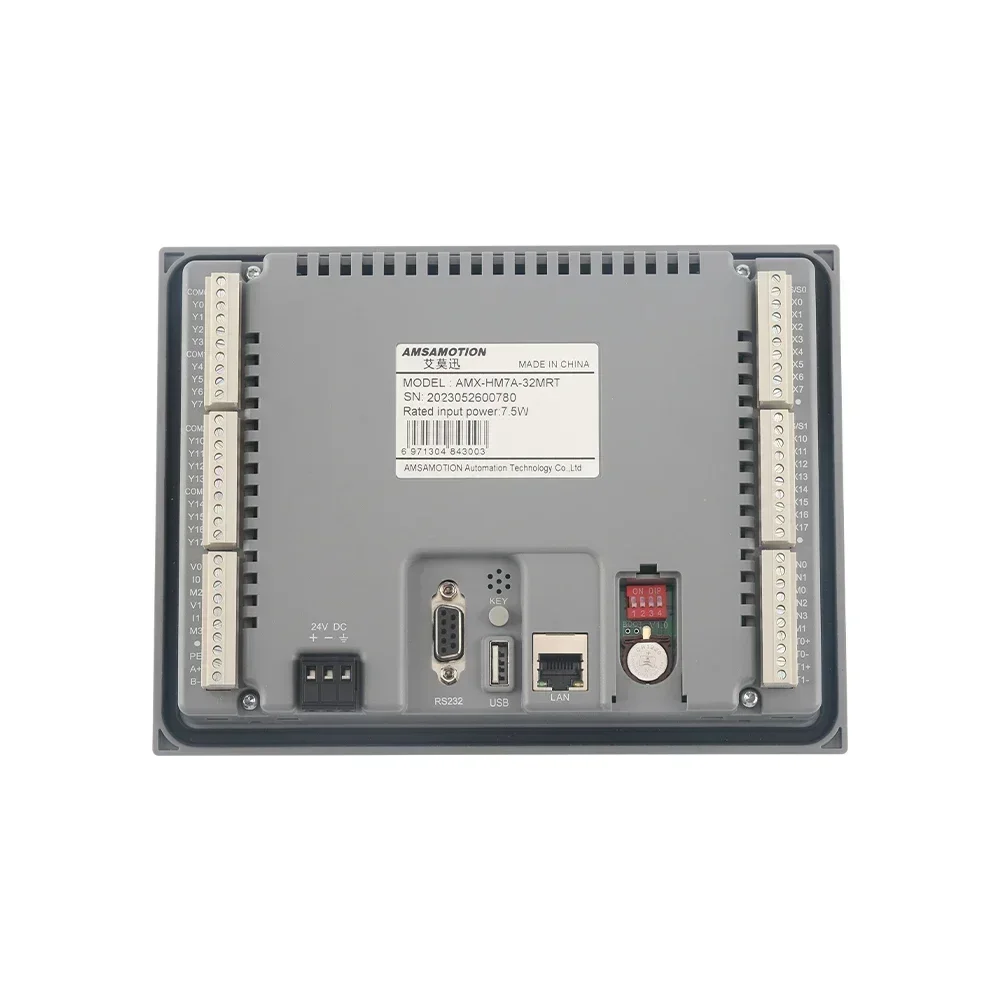 All-in-one Integrator Controller of HMI PLC Ethernet Touch Operate Panel Transistor Relay Analog PT100 HM7A-32MRT HM7A-32MR