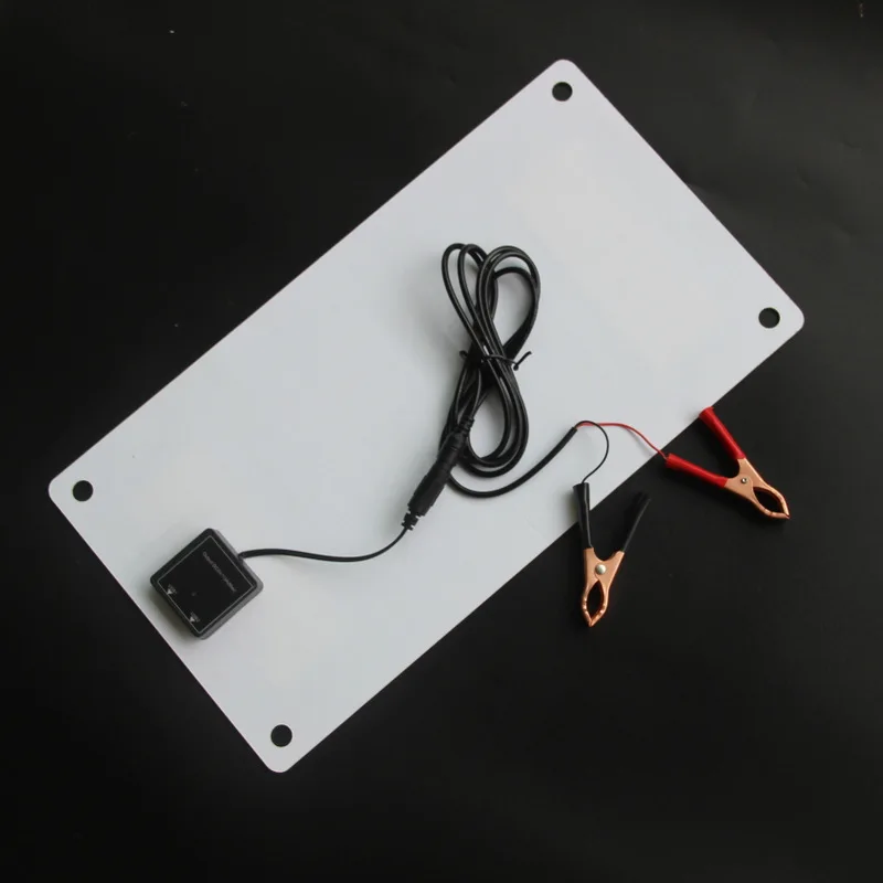 Carregador de painel solar semi flexível de 25 W com saída USB dupla DC para carregamento rápido de bateria de barco de carro de 12 V