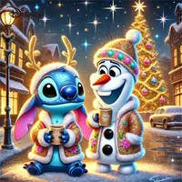 Disney Diamond Painting Stitch Animal Suitable For Beginners Winter Mosaic Olaf Snowman Cartoon DIY Tree Christmas Gifts