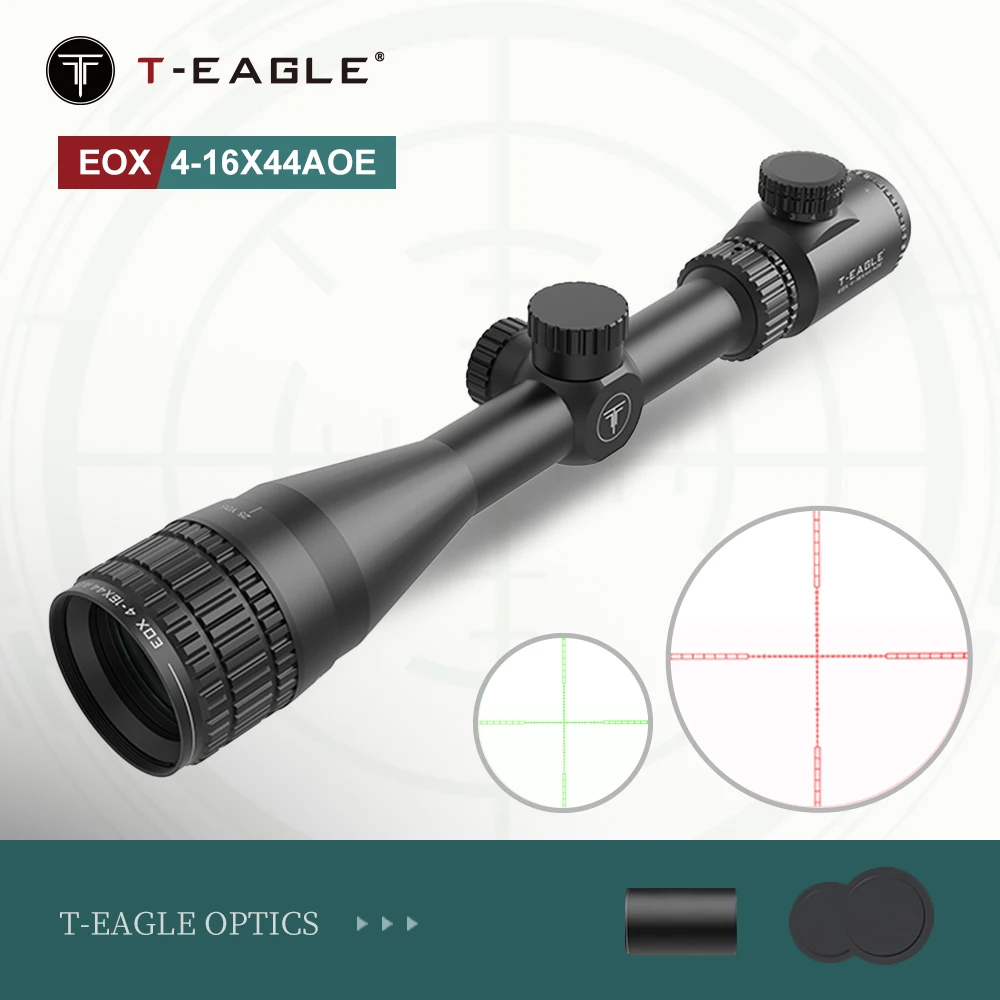 

T-EAGLE EOX 4-16x44 AOEG Tactical Caza Rifles Scope Red Green Reticle Riflescope For Hunting And Shooting Airsoft Optics Sight