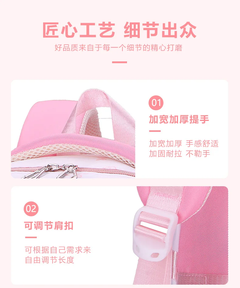 school bag Kids backpack water proof Preschool Ages 6-18 Spine protection Reduce the burden Large capacity