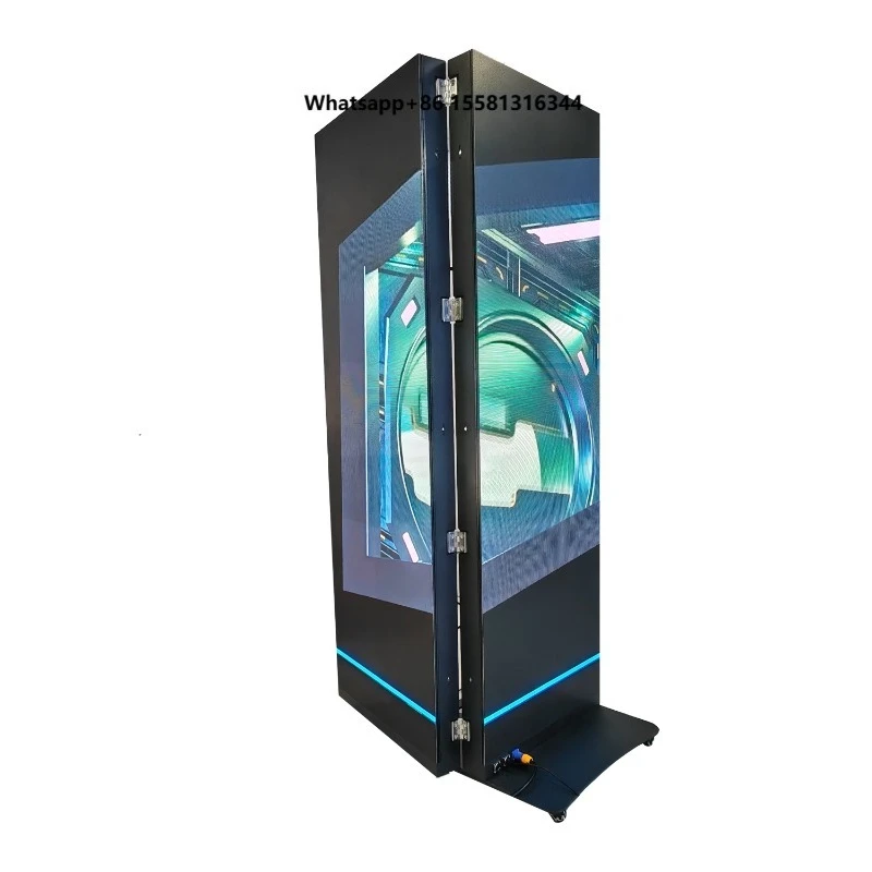 Digital Hd Poster Stand  Screen P2 Totem P2.5 Indoor Poster Double-sided P1.86 Pantalla De Fold Poster  Display