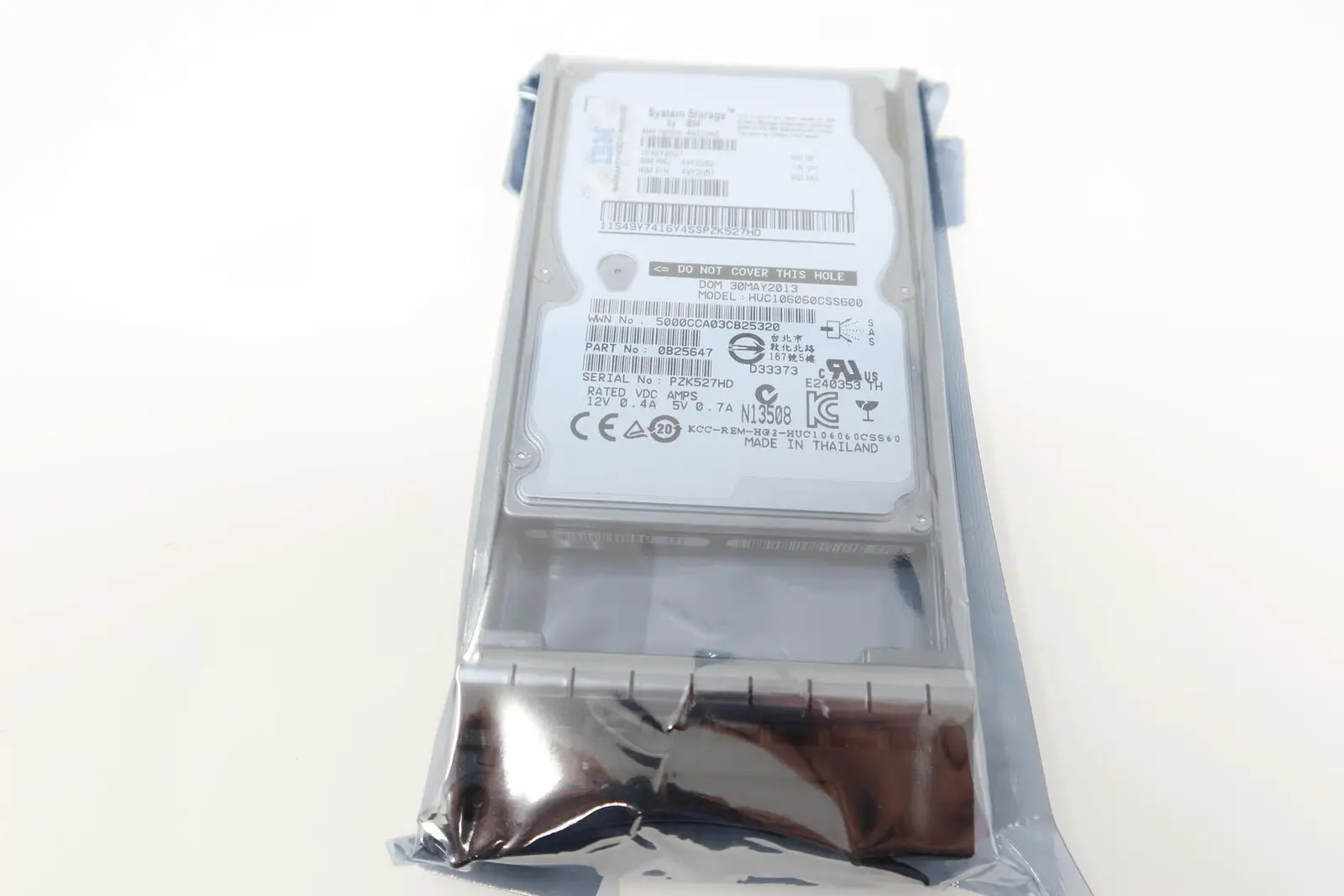 49Y2052 49Y2051 600GB 10000RPM SAS 6Gb/s Hot Swappable 2.5-Inch Hard Drive