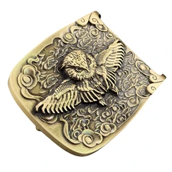 Owl Belt Brass Buckle Chinese Style Brass Belt Buckle For Man Belt Leather Luxury Belt Buckle BK0106