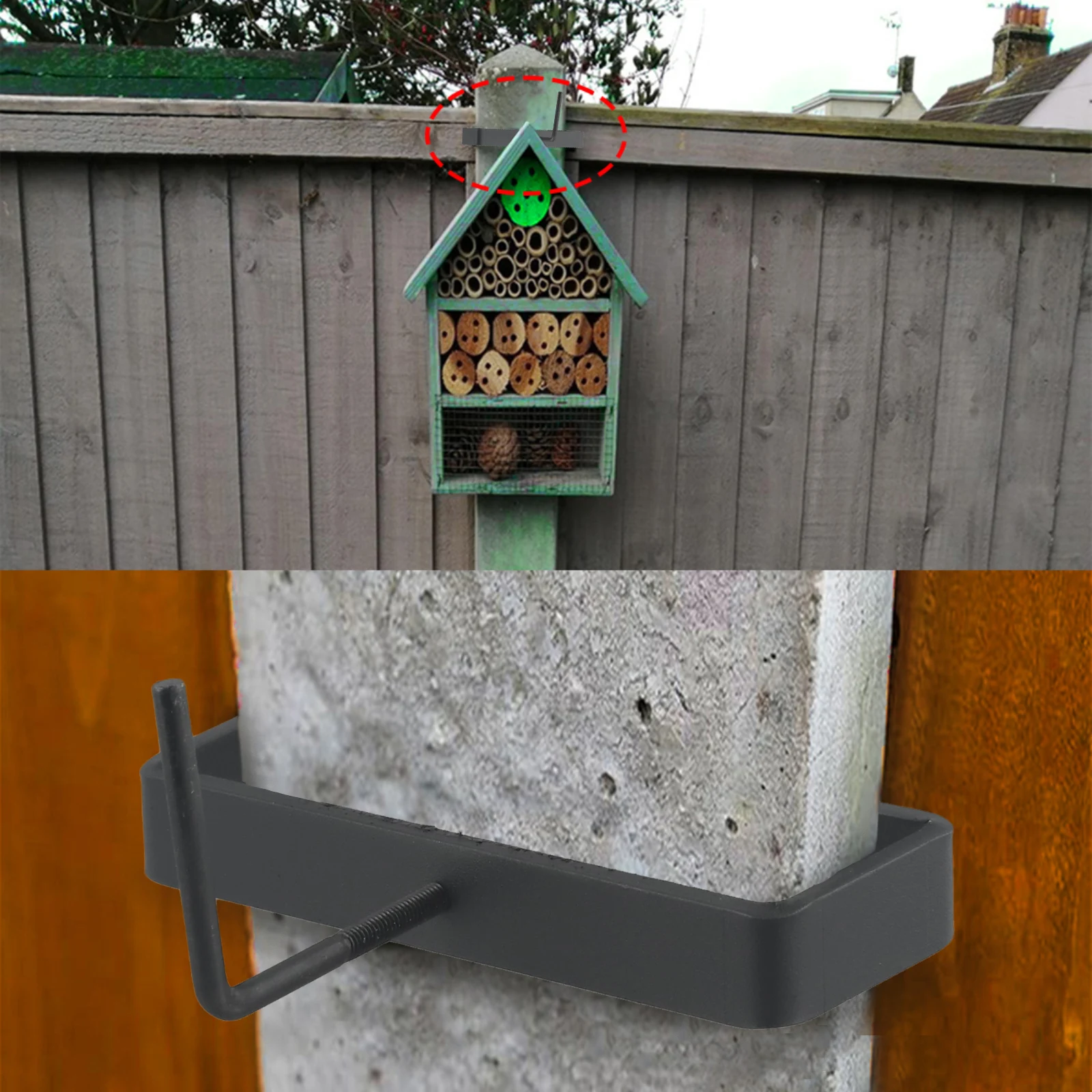Concrete Foundation Bracket 125*35*18 Mm Steel Bracket Kit Sturdy Material Versatile Usage Black Finish High-quality Steel