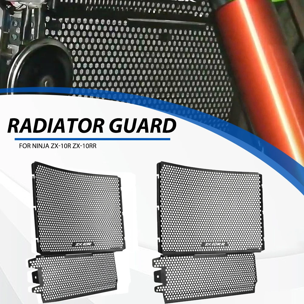 

ZX10R Motocycle Radiator Guard Cover Oil Cooler Grille Protector For Kawasaki ZX-10R ZX-10RR 2021 2022 2023 2024 ZX10RR 2025
