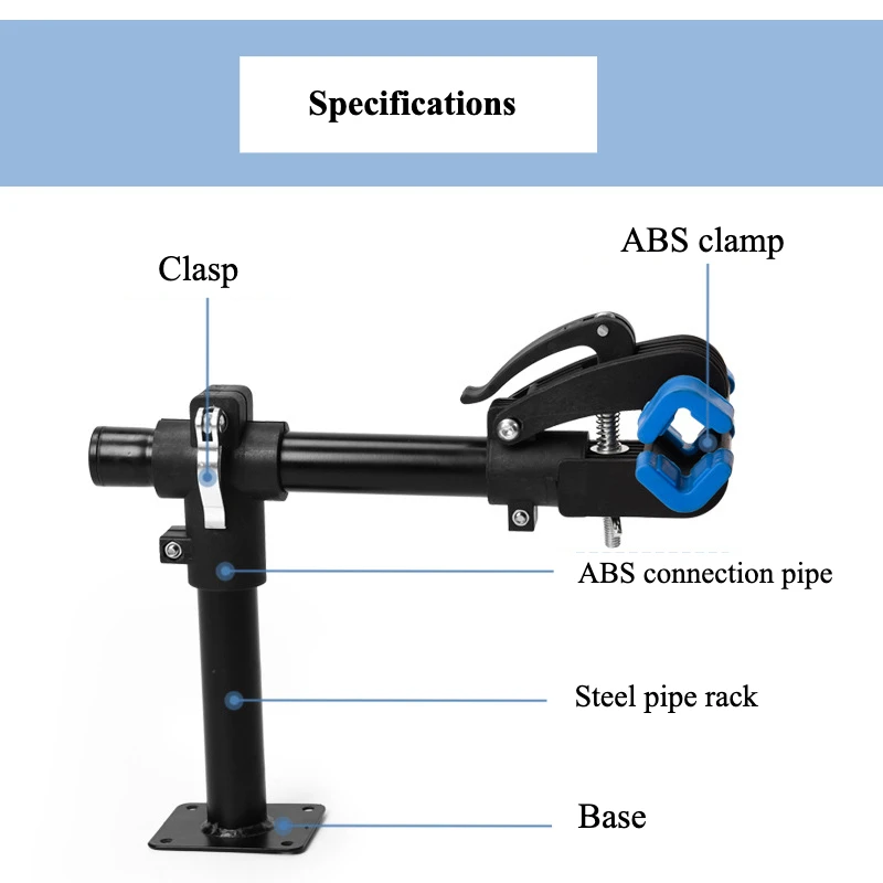 Bicycle Repair Stand Mountain Bike Wall Repairing Rack ABS Carbon Steel Rotatable Parking Bracket Cycling Maintenance Rack