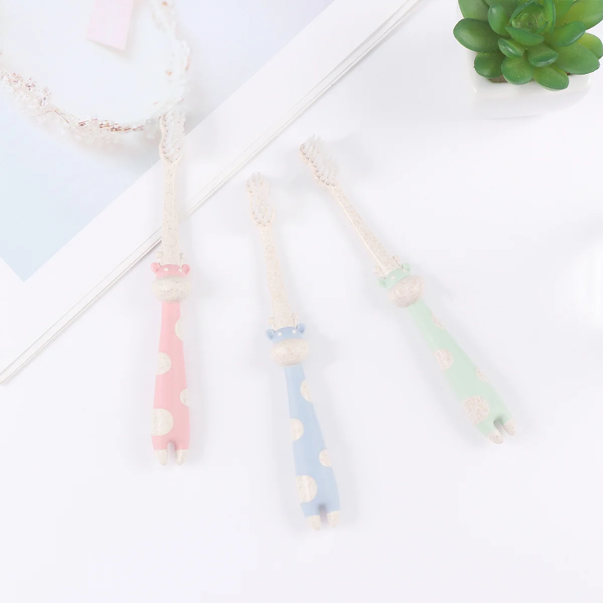 3pcs Children Toothbrush Cartoon Kids Soft Bristle Anti-Slip Handle Small Size For Baby Teeth Cleaning Training Oral Care #5