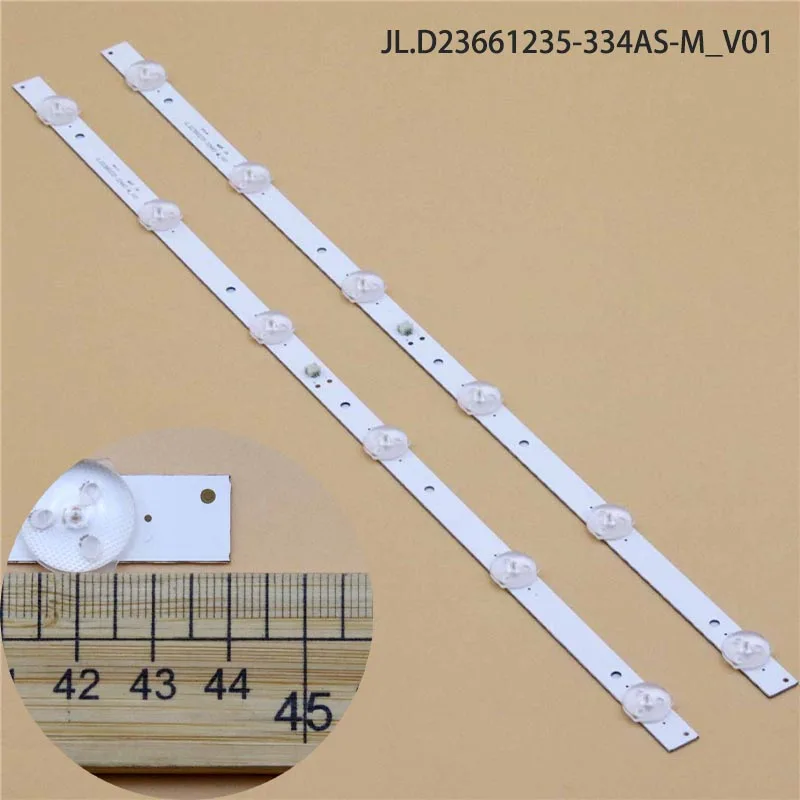 2PCS Kits TV's LED Lanes Bars JL.D23661235-334AS-M_V01 Backlight Strips 6lamps Array Matrix Line Tulers Tapes Bars  Illumination