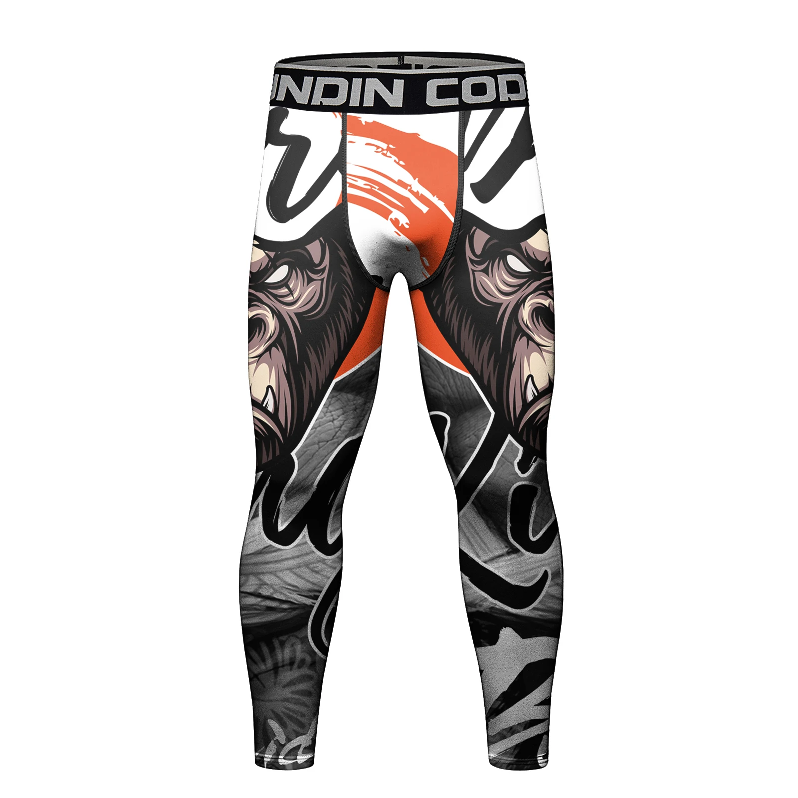 Novo designer digital impressão gorila mma leggings ginásio de fitness jiu jitsu muay thai calças de poliéster leve