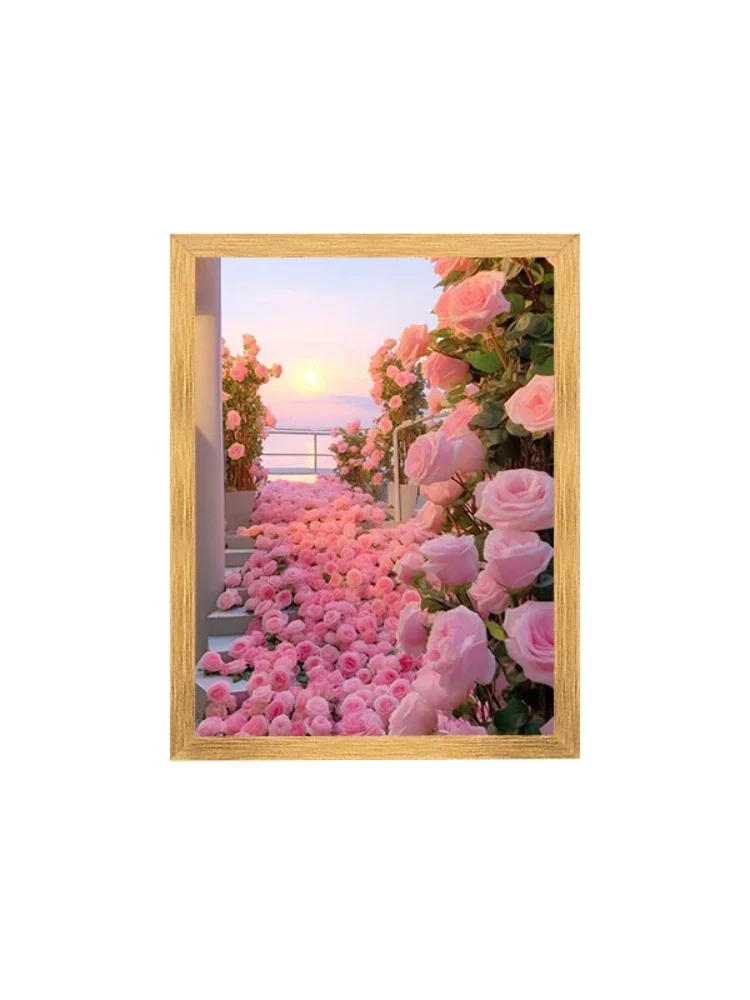 Rose Tulpe Malerei Blume Meer Romantische Nachtlicht Schlafzimmer Nacht Ornament Zimmer Wohnzimmer Wand Dekorative Dekore Ästhetik