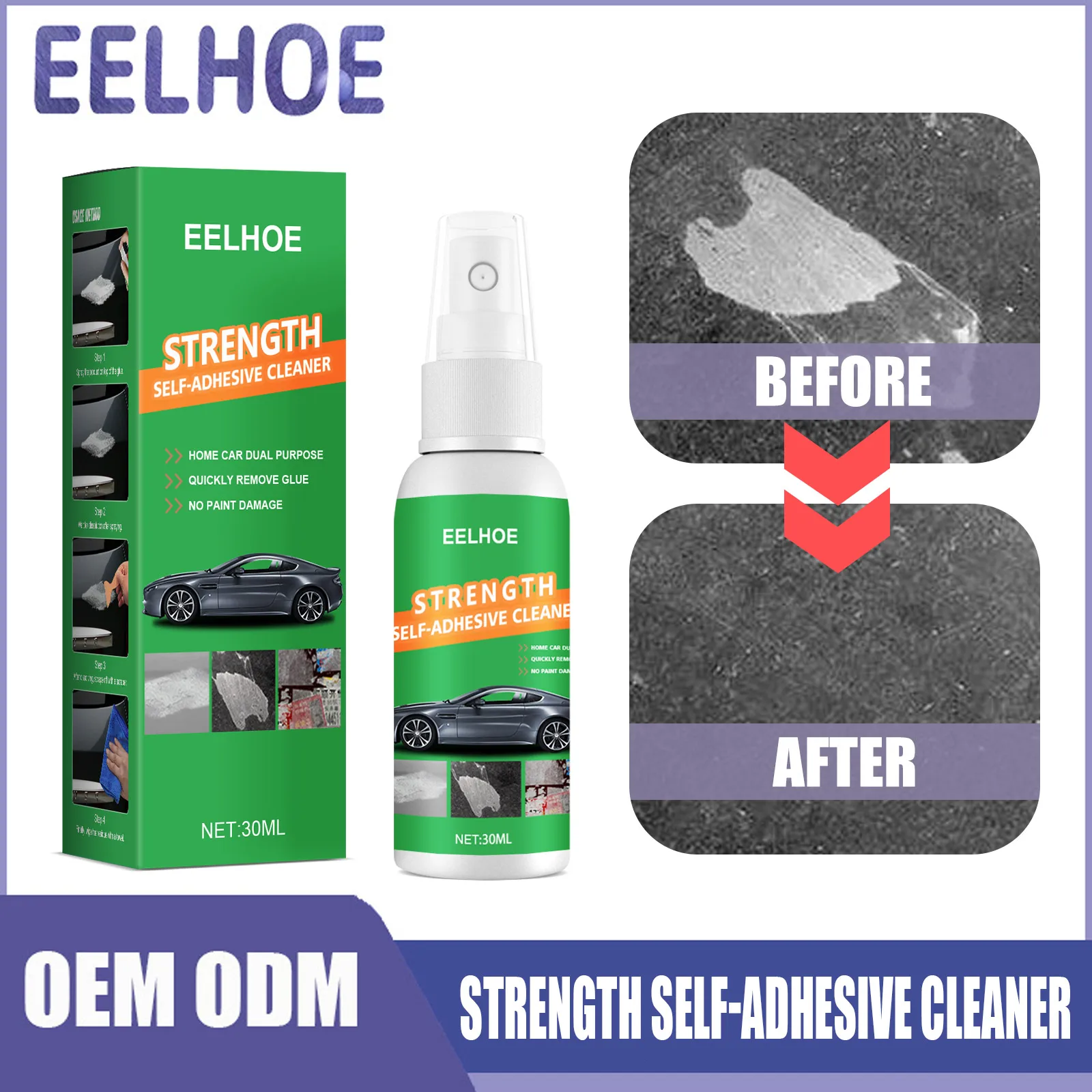 All Purpose adhesive glue remover Sticky Residue Remover Spray Car Glass Label Cleaner Spray Quick Easy Adhesive Remover Cleaner