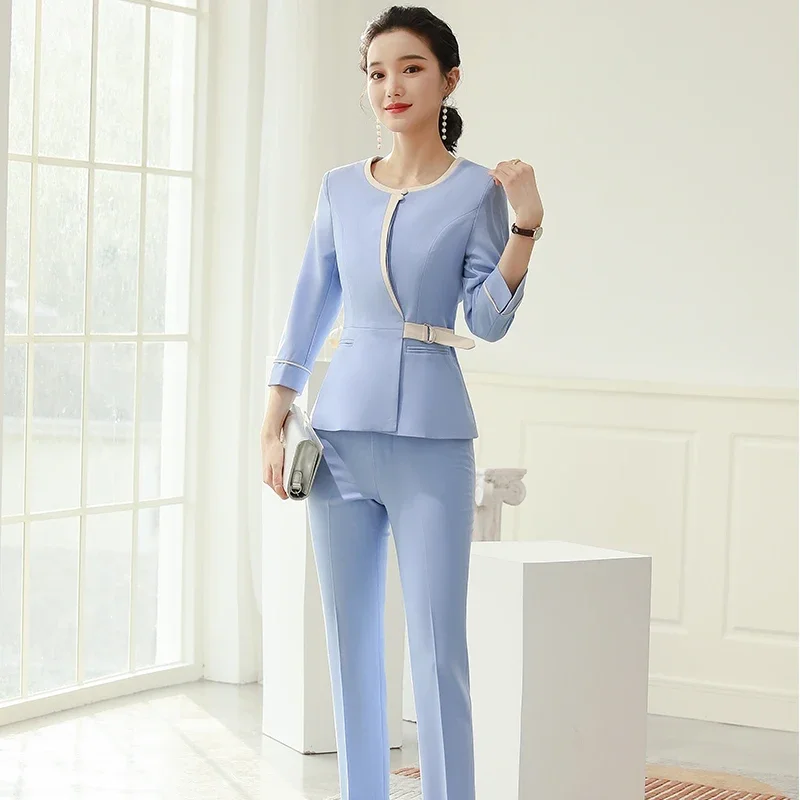 Professional Style Uniform Woman Aesthetic Beauty Salon Spa Hotel Waiter Esthetic Desk Massage Nail Beautician Cafe Work Clothes