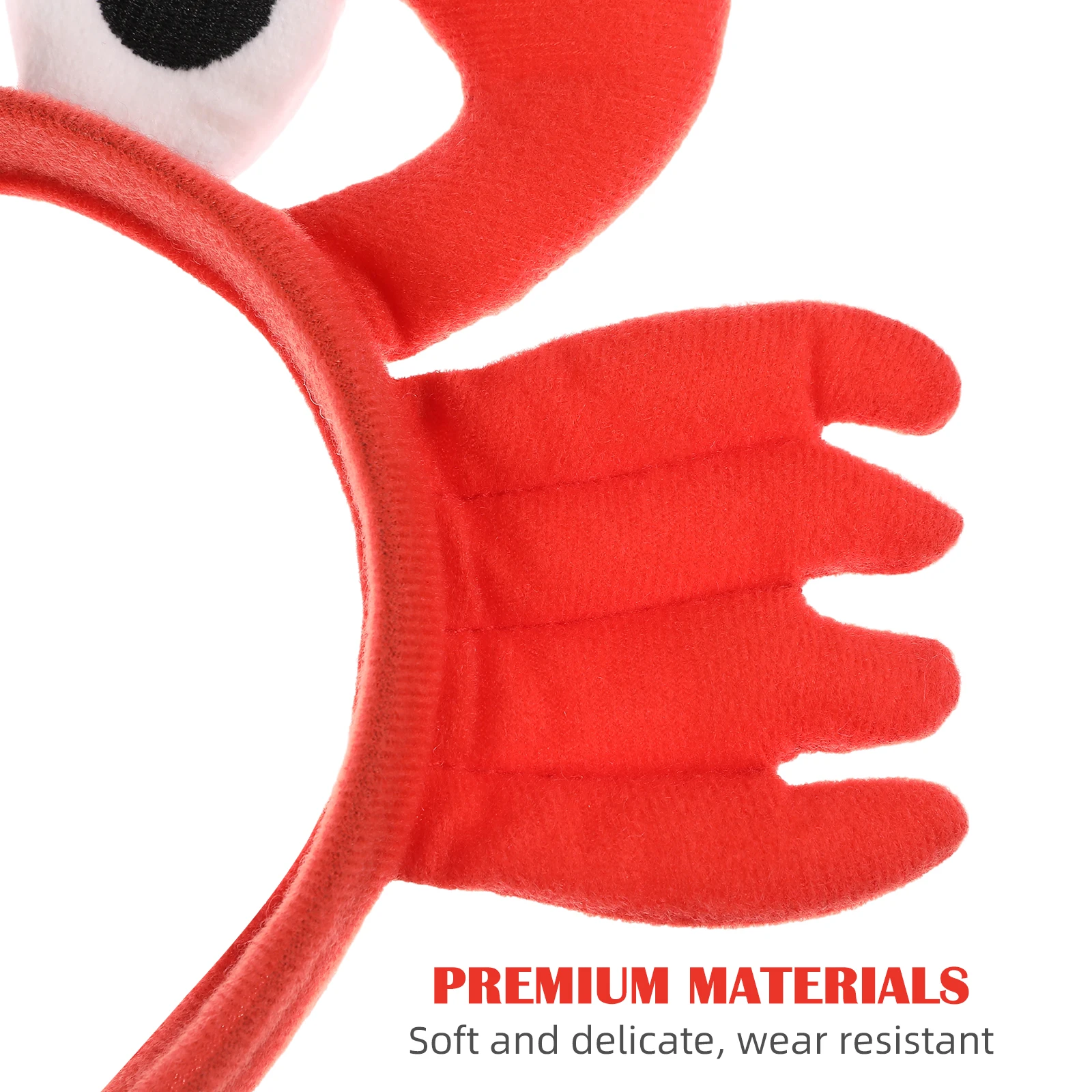 

Повязка на голову с большими глазами, аксессуары в виде краба, модная повязка для малышей, красная, забавная