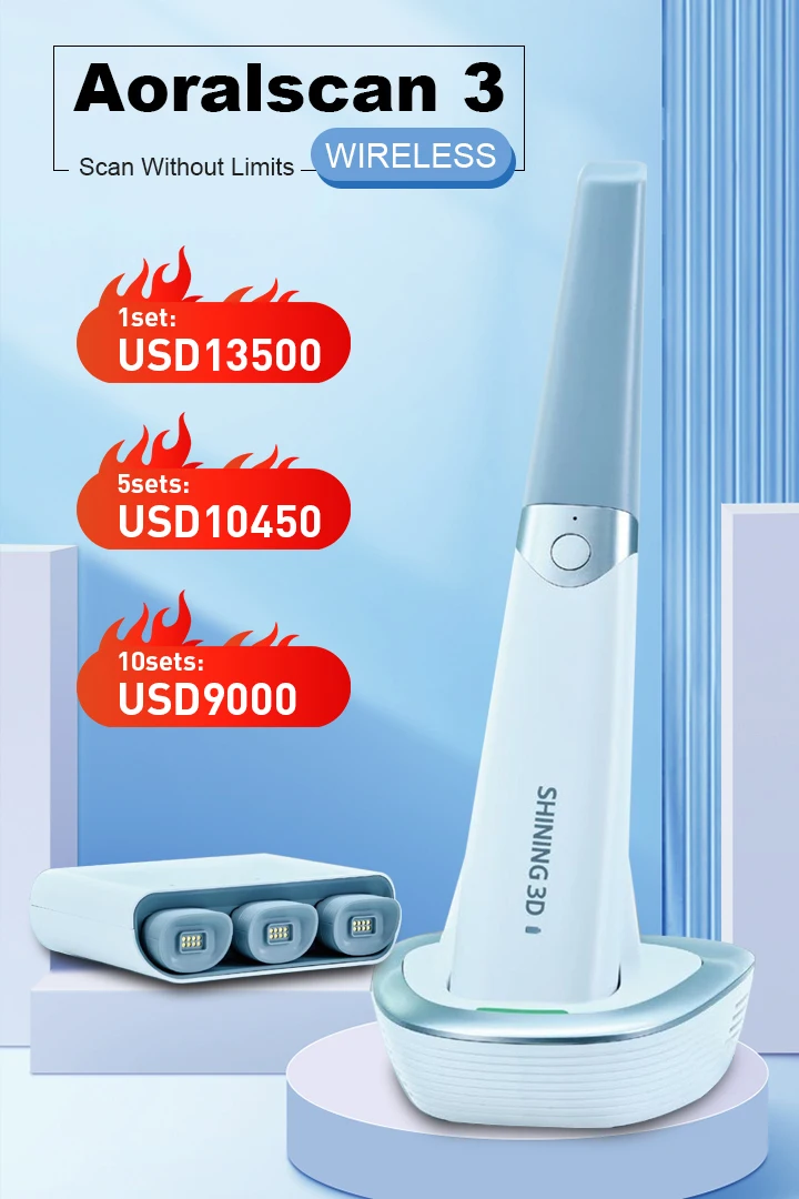 Wireless Intra Oral Dent l Scanners 3d Denal Intraoral Scanner Shining 3d Scanner Dntal Escaner Intra Oral