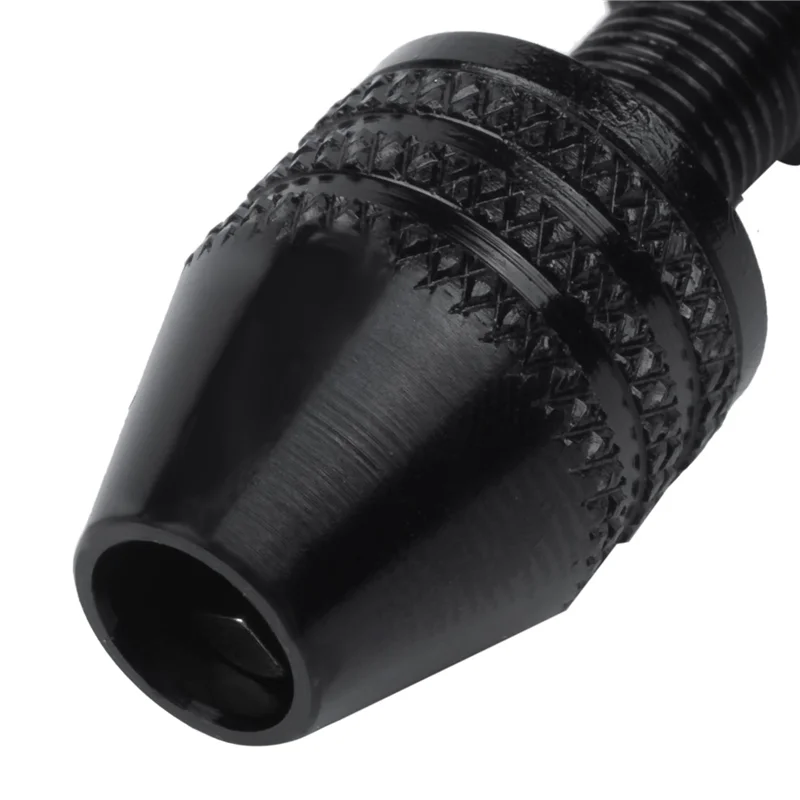 Juego de brocas helicoidales manuales A02F-5X, mini taladro espiral manual con 125 brocas de microbrocas de 0,3 mm a 3,0 mm (negro)