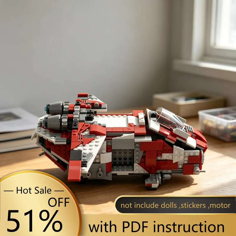 627PCS MOC Space Assault Transport Aircraft Star Battle Vehicle Model Building Blocks DIY Assembly Gifts for Adults Collection