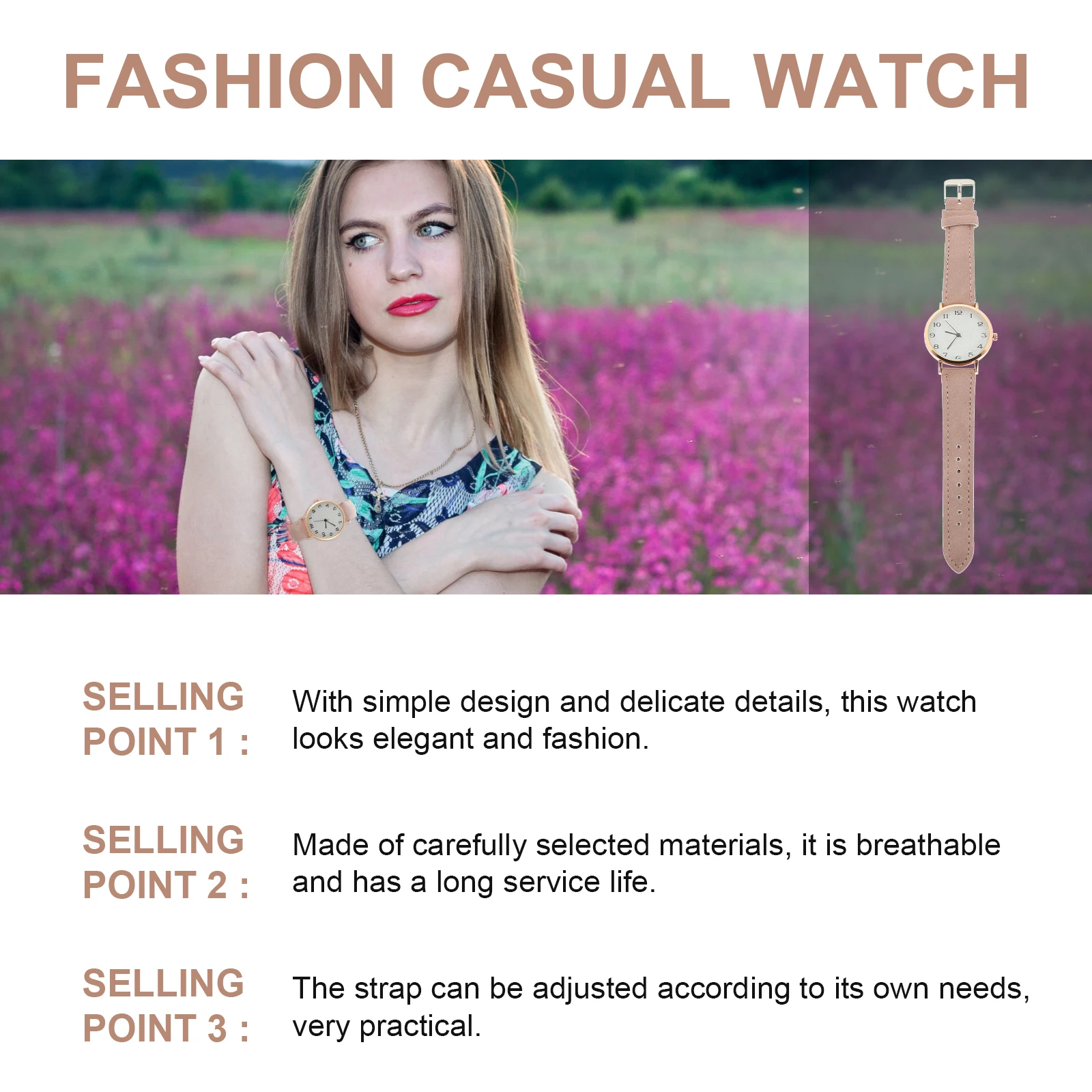 

Quartz Watches Digital Adjustable Belt Stylish Button Wrist Ladies Fashion Casual Timepiece Accessories Students