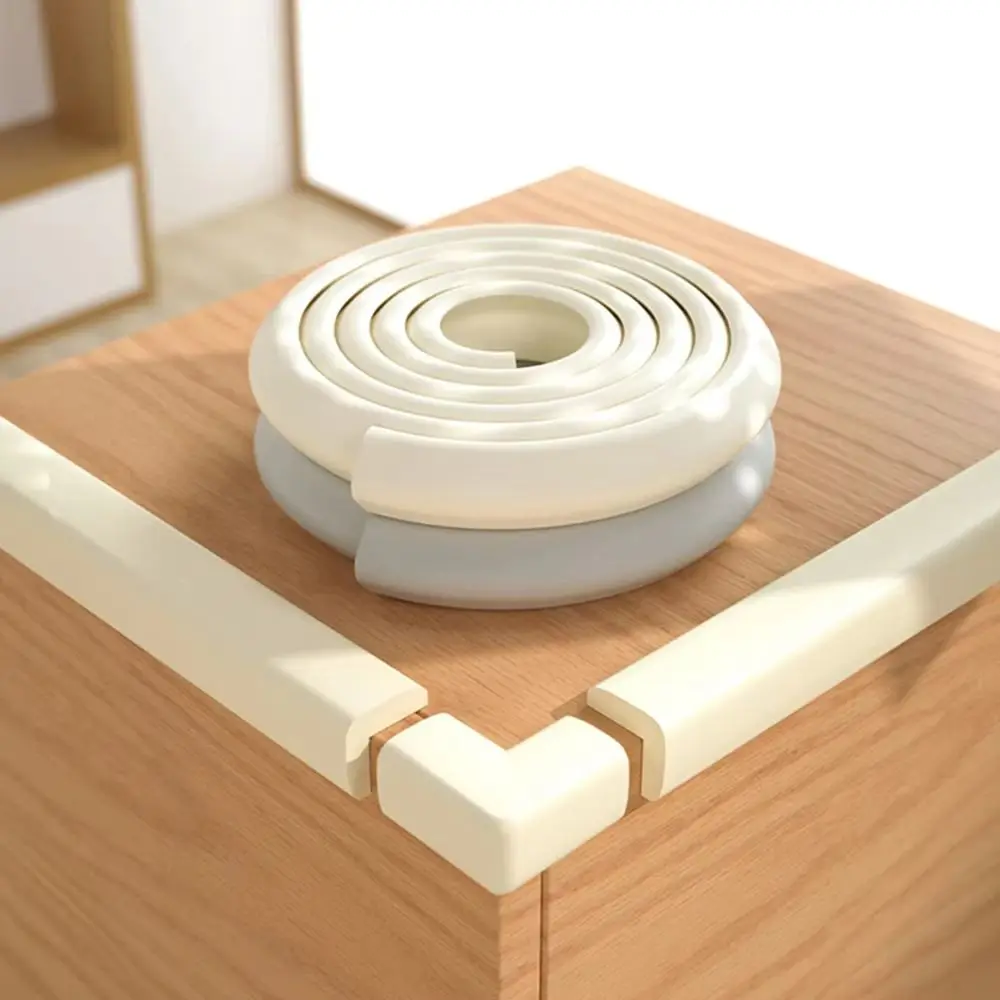 Easy To Clean NBR Table Protector Baby Safety Protective Cover Desk Cover L Shape Anti-collision Foam Protective Tape Home